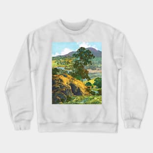 Maxfield Parrish New Hampshire Hills Art Print 1932 American Painter Crewneck Sweatshirt